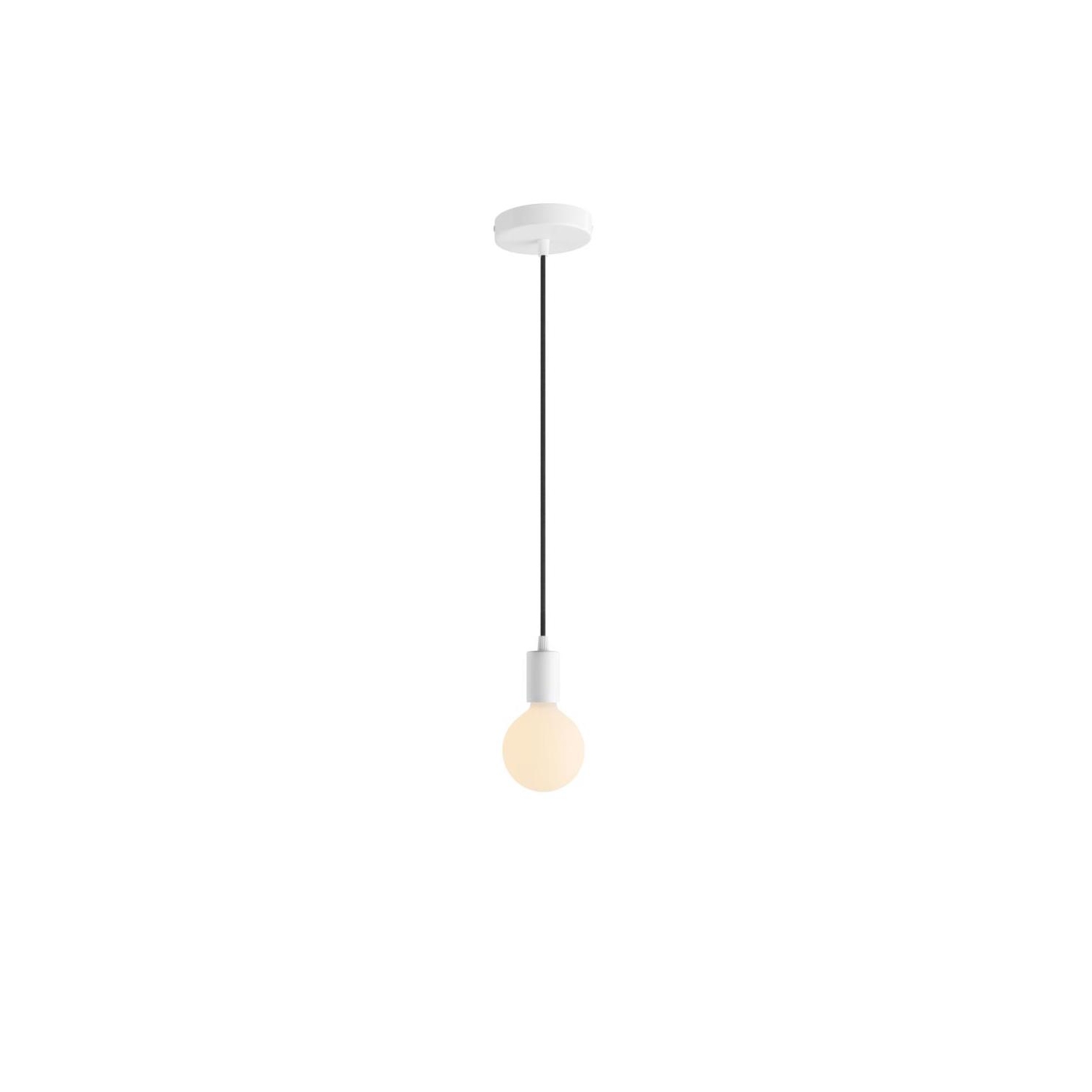Pendant Light Metal: Cylindrical White