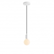 Pendant Light Metal: Cylindrical White