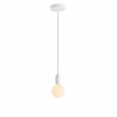 Pendant Light Metal: Cylindrical White