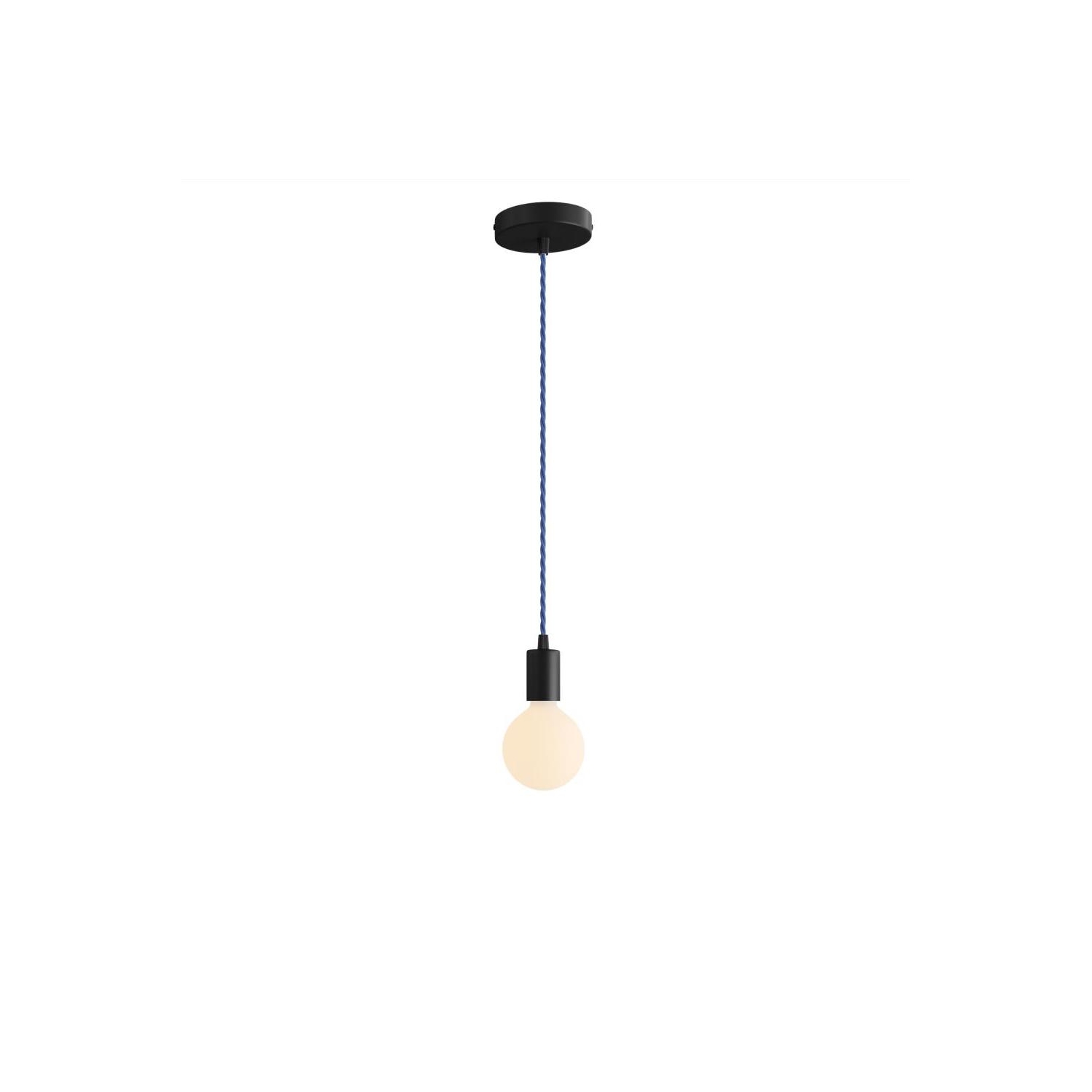 Pendant Light Metal: Cylindrical White