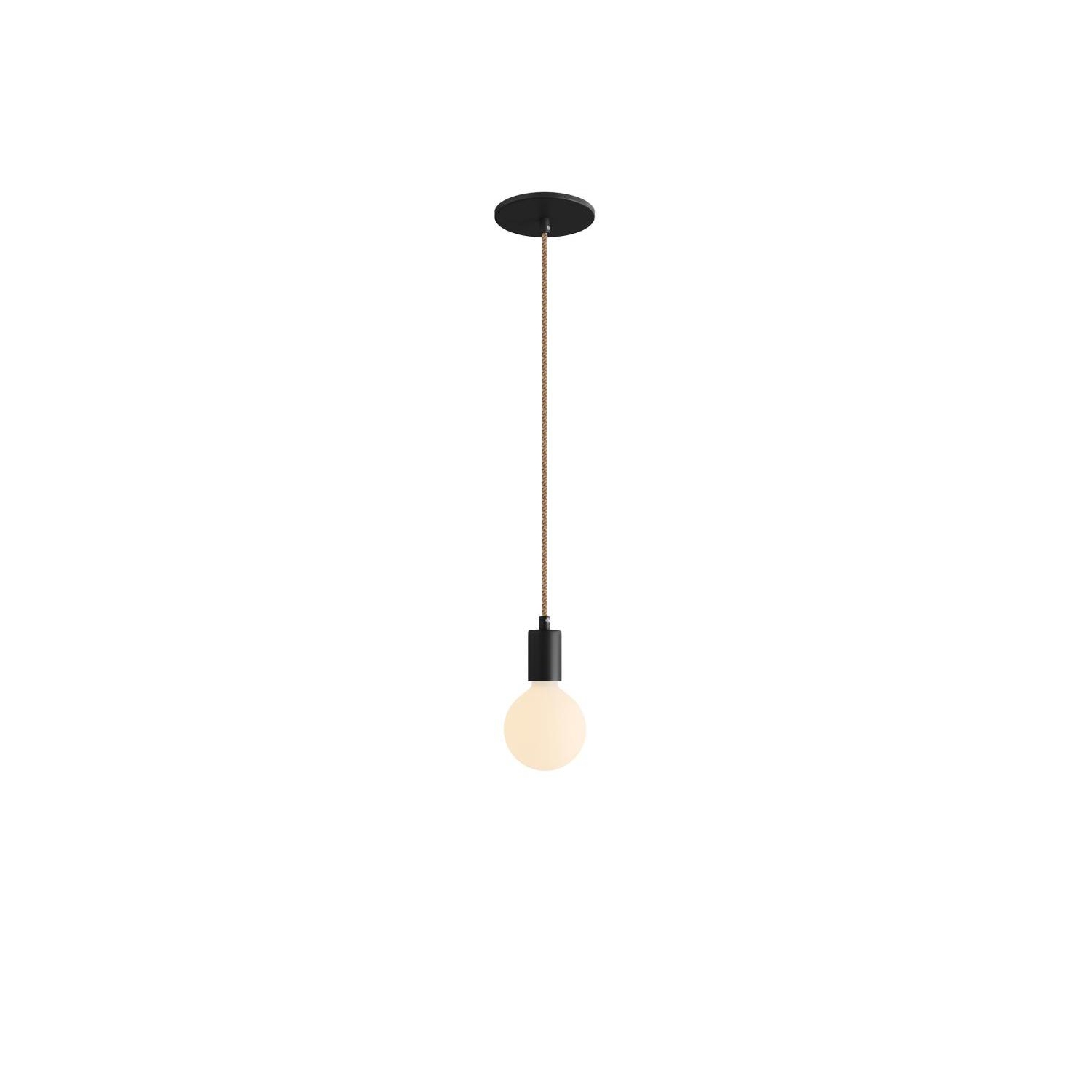 Pendant Light Metal: Cylindrical White