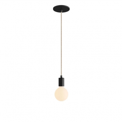 Pendant Light Metal: Flush Black