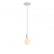 Pendant Light Metal: Cylindrical White