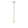Pendant Light Metal: Cylindrical White
