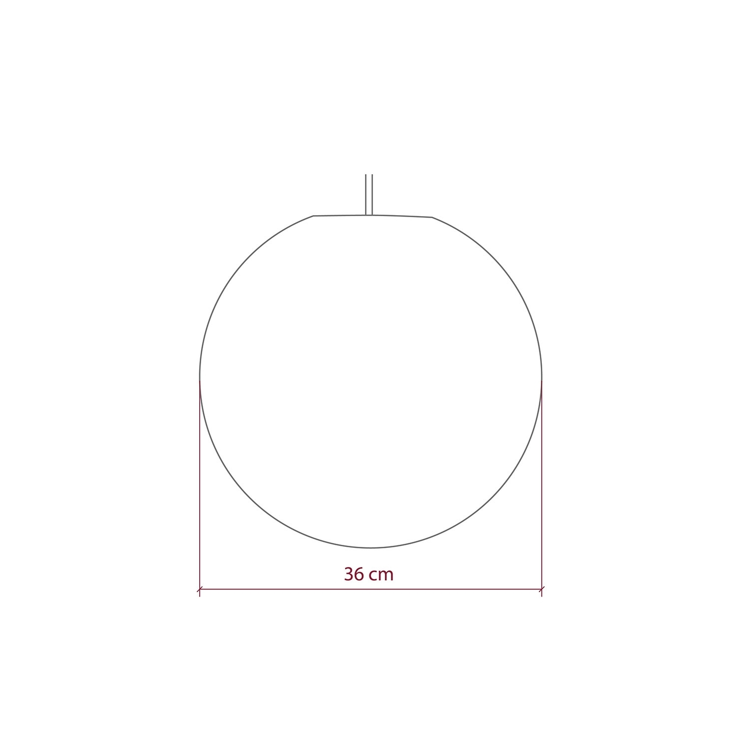 Fibre Sphere Medium Pendant Light