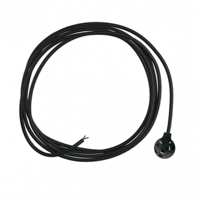 Plug-In Light Wiring- 2core Black