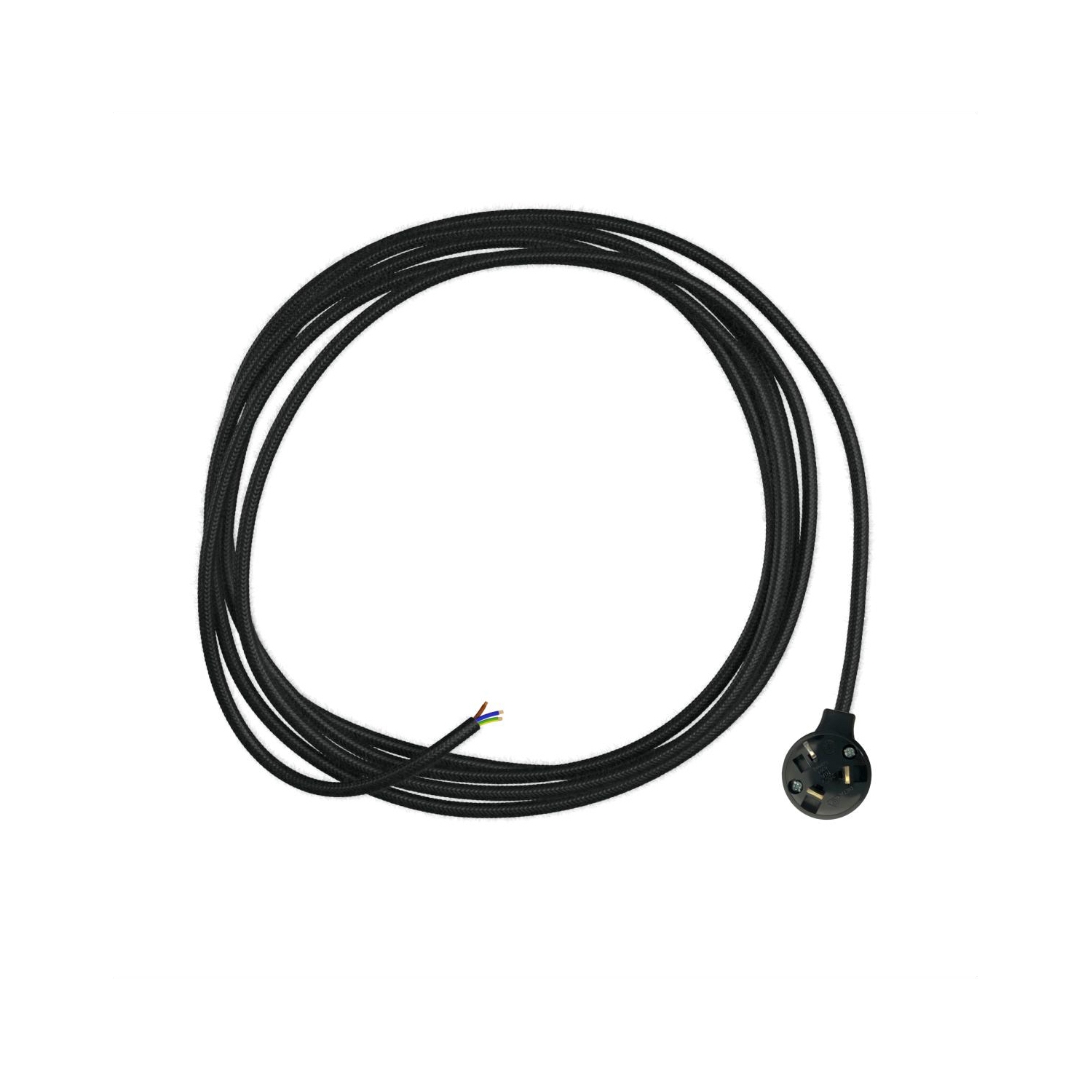 Plug-In Light Wiring- 3core Black