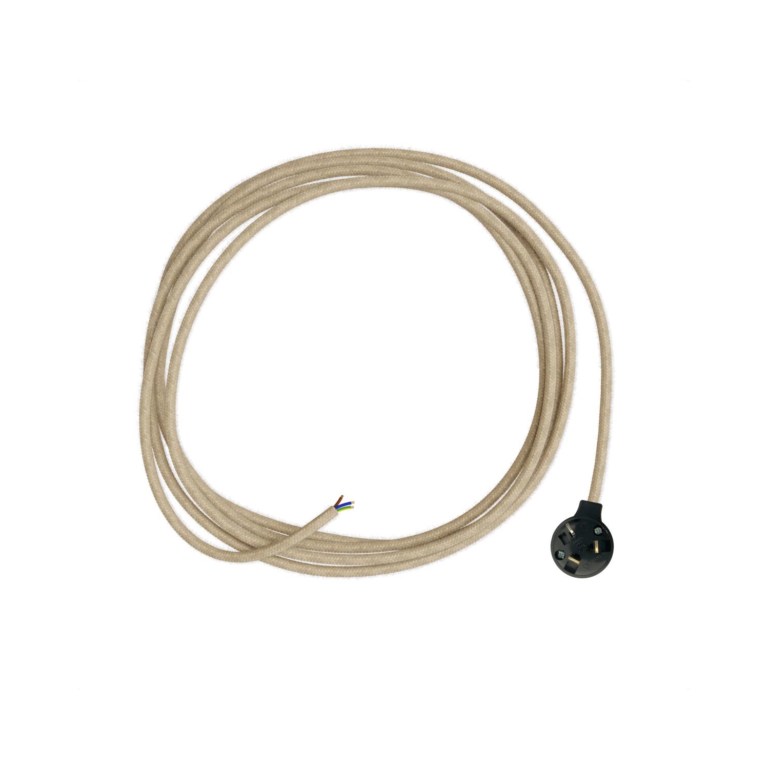 Plug-In Light Wiring- 3core Black