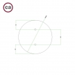 400 mm diameter round un-drilled Panel for Rose-One System
