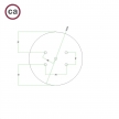 400 mm diameter round un-drilled Panel for Rose-One System