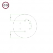 400 mm diameter round un-drilled Panel for Rose-One System