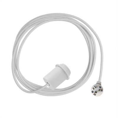Plug-In Light for Shade: Minimal White