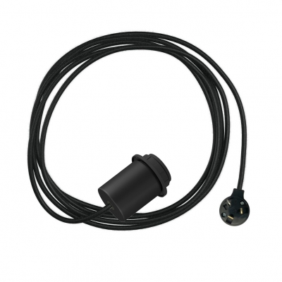 Plug-In Light for Shade: Minimal Black