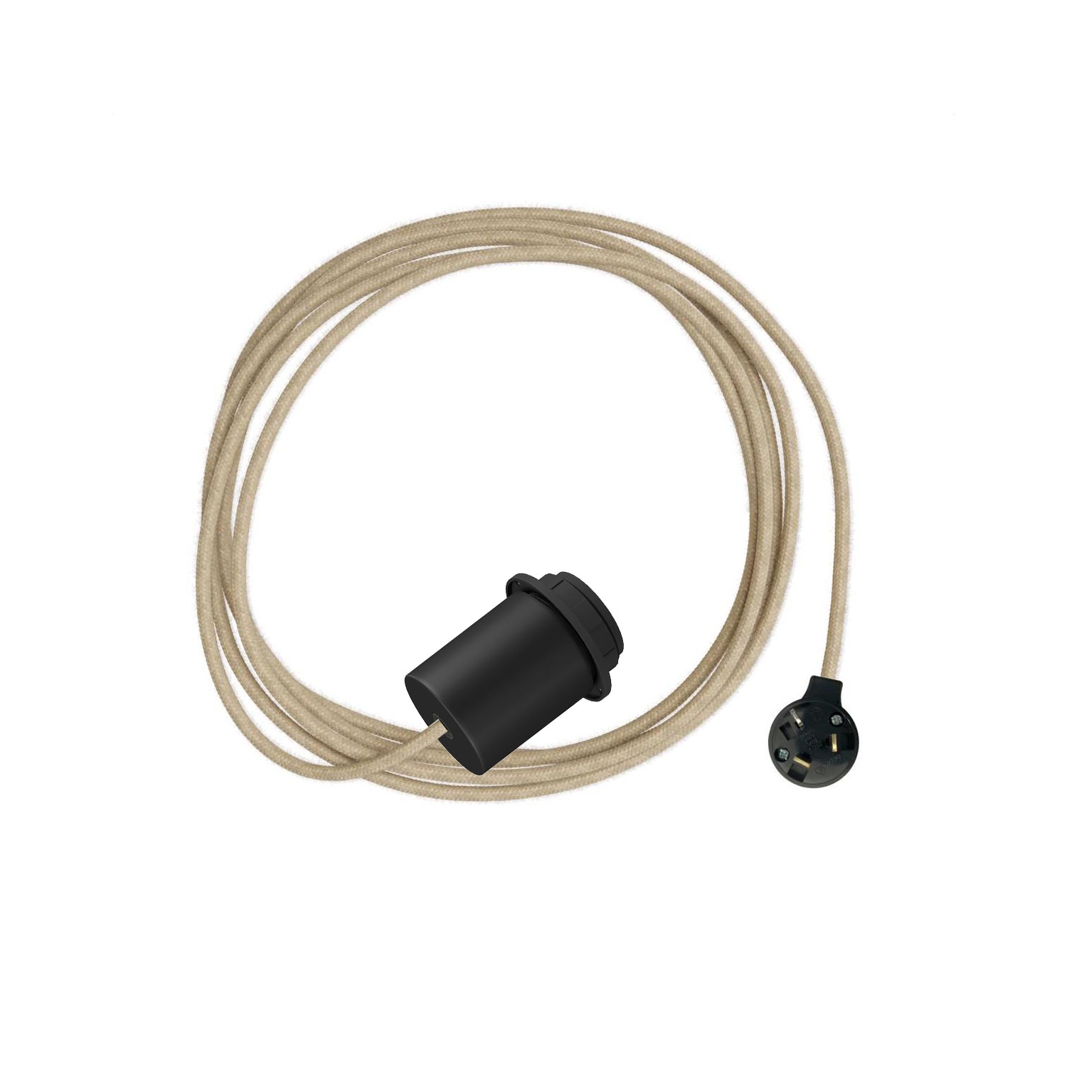Plug-In Light for Shade: Minimal Black