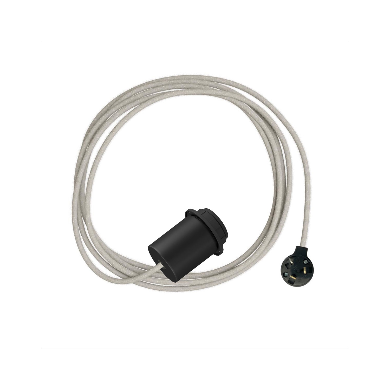 Plug-In Light for Shade: Minimal Black