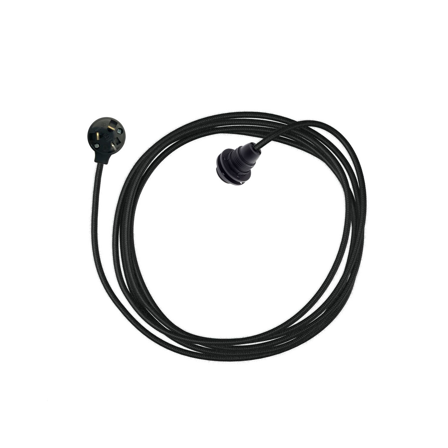 Plug-In Light for Shade E14: Black