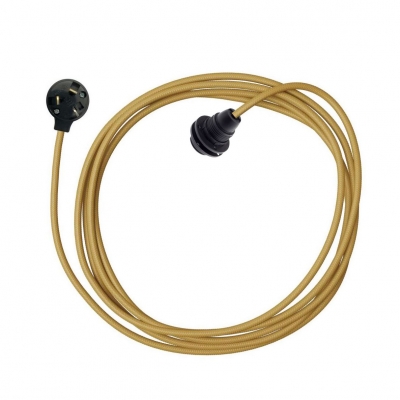 Plug-In Light for Shade E14: Black