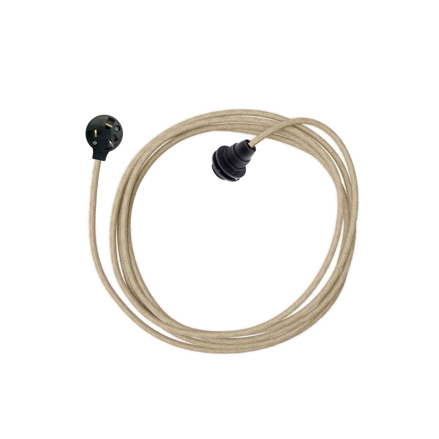 Plug-In Light for Shade E14: Black