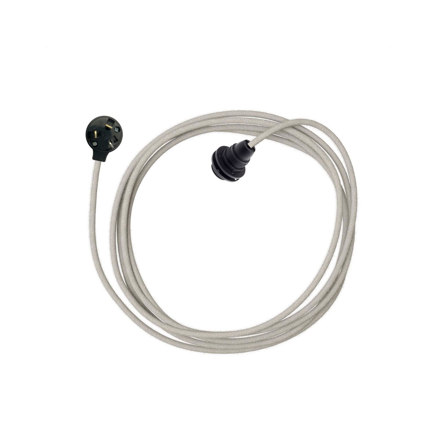 Plug-In Light for Shade E14: Black