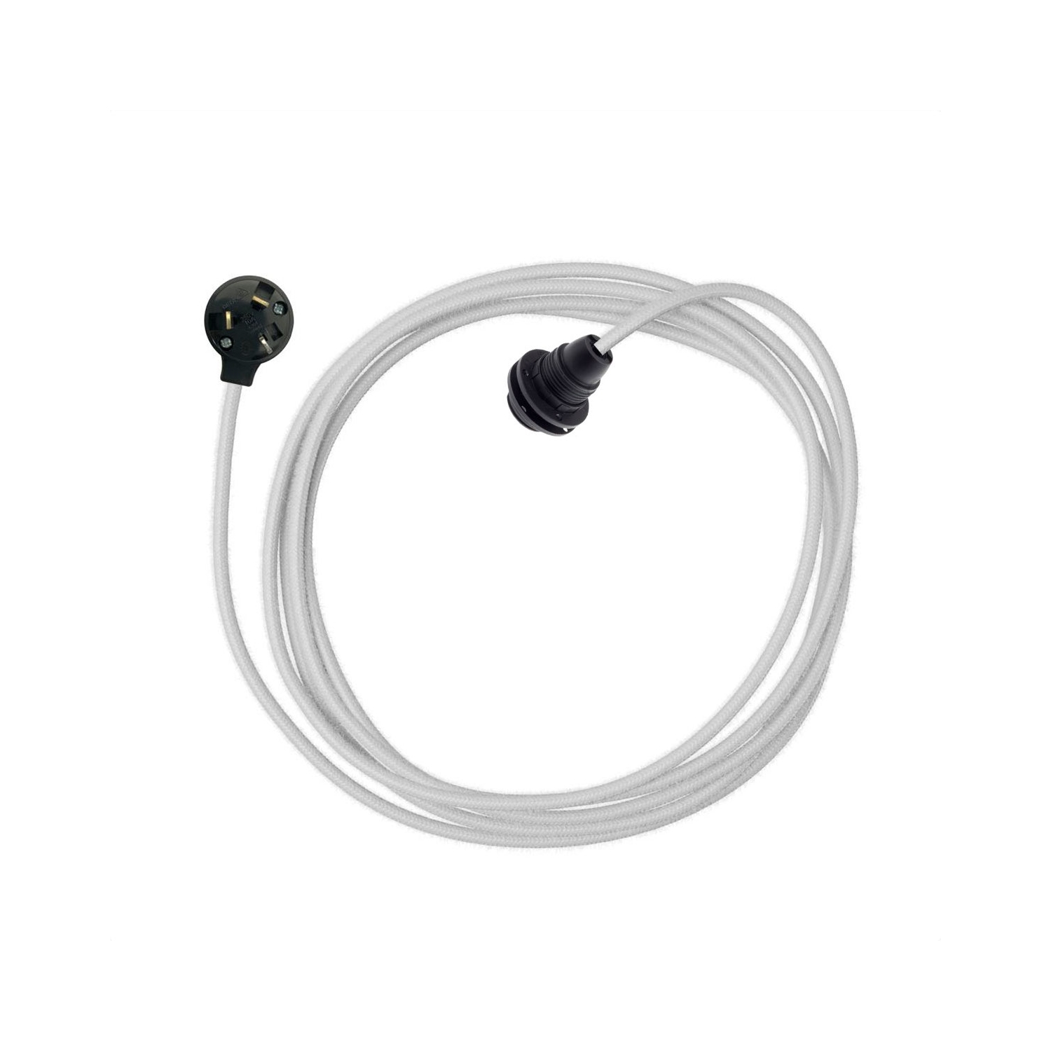 Plug-In Light for Shade E14: Black