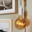 Switched Snake Pendant Light: White