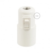 Switched Snake Pendant Light: White