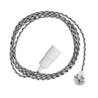 Switched Snake Pendant Light: White