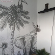 Switched Snake Pendant Light: Black