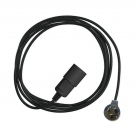 Switched Snake Pendant Light: Black
