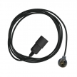 Switched Snake Pendant Light: Black