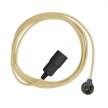 Switched Snake Pendant Light: Black