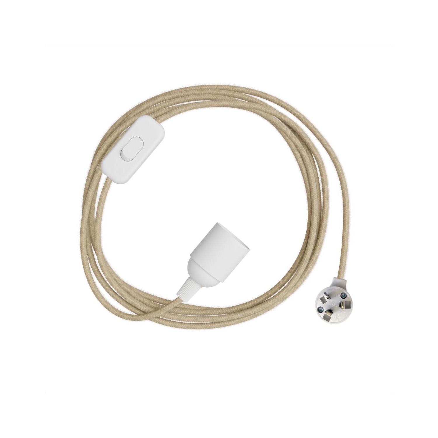 Plug-In Light Simple with Swith: White