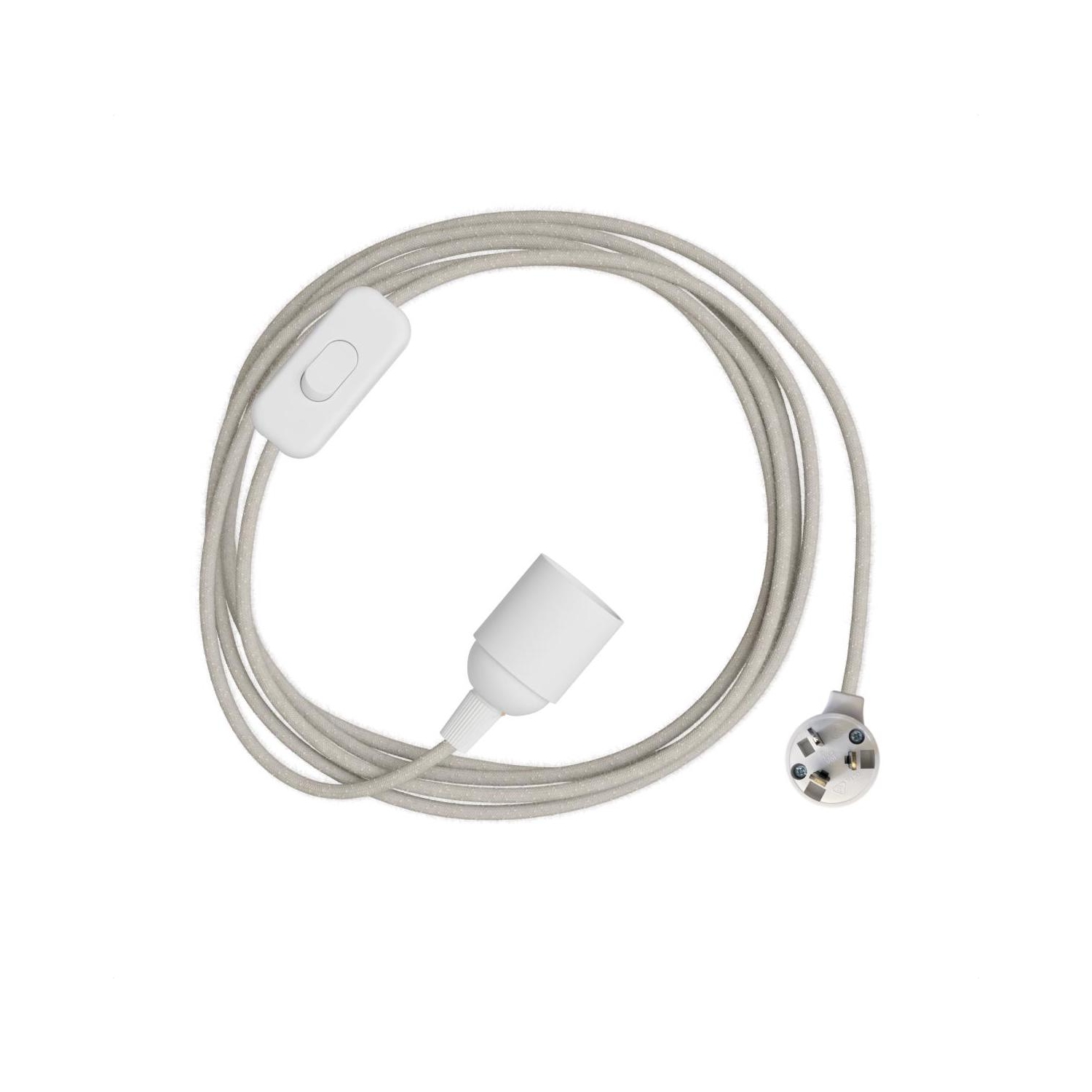 Plug-In Light Simple with Swith: White