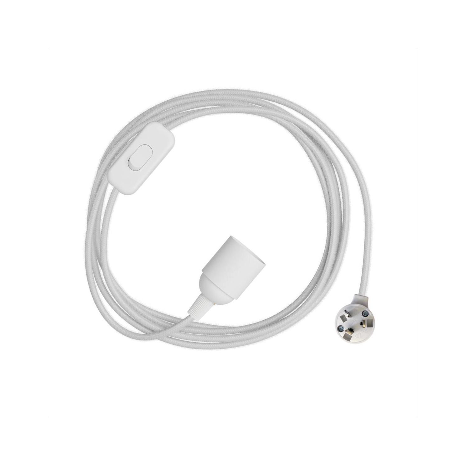 Plug-In Light Simple with Swith: White