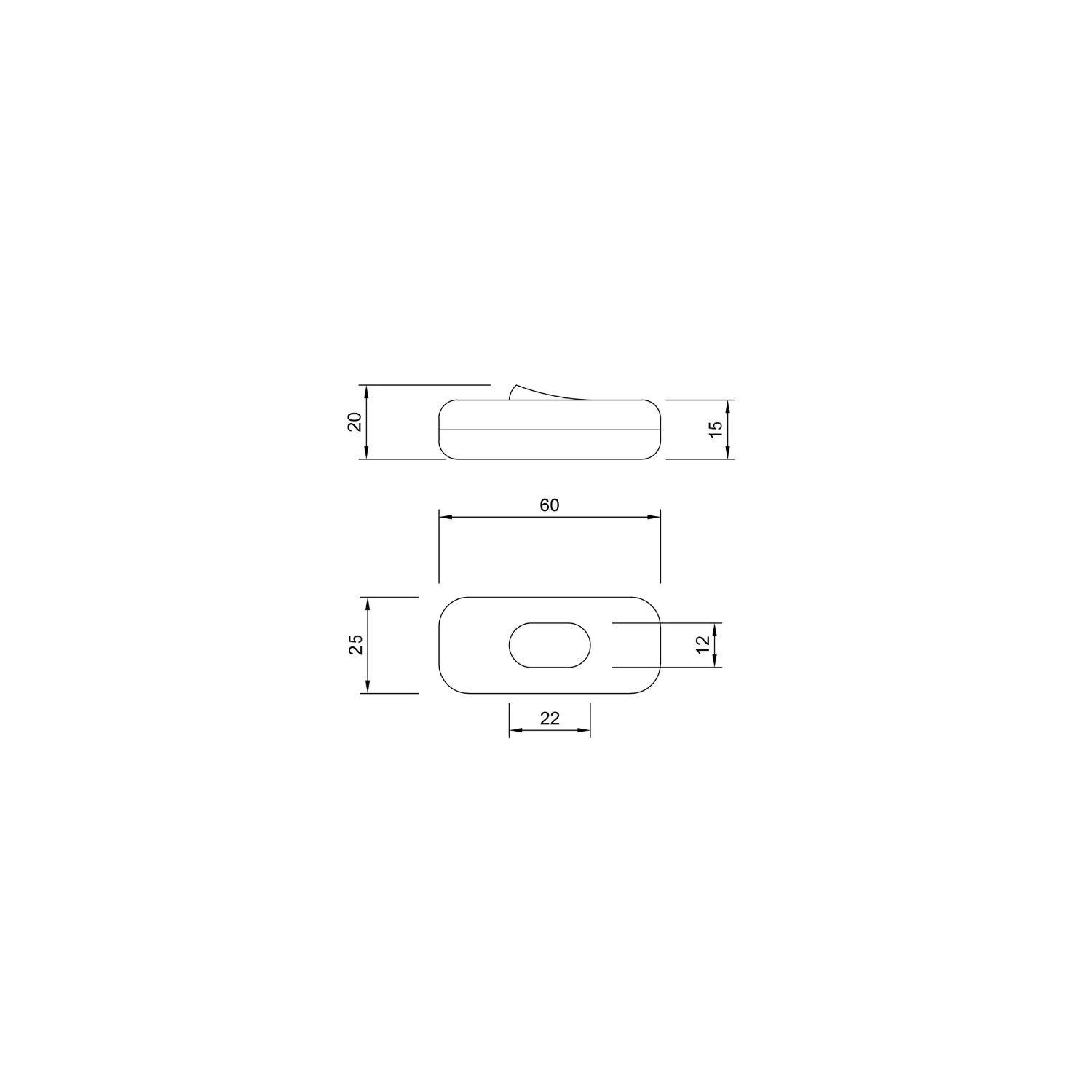 Plug-In Light Simple with Switch: Black