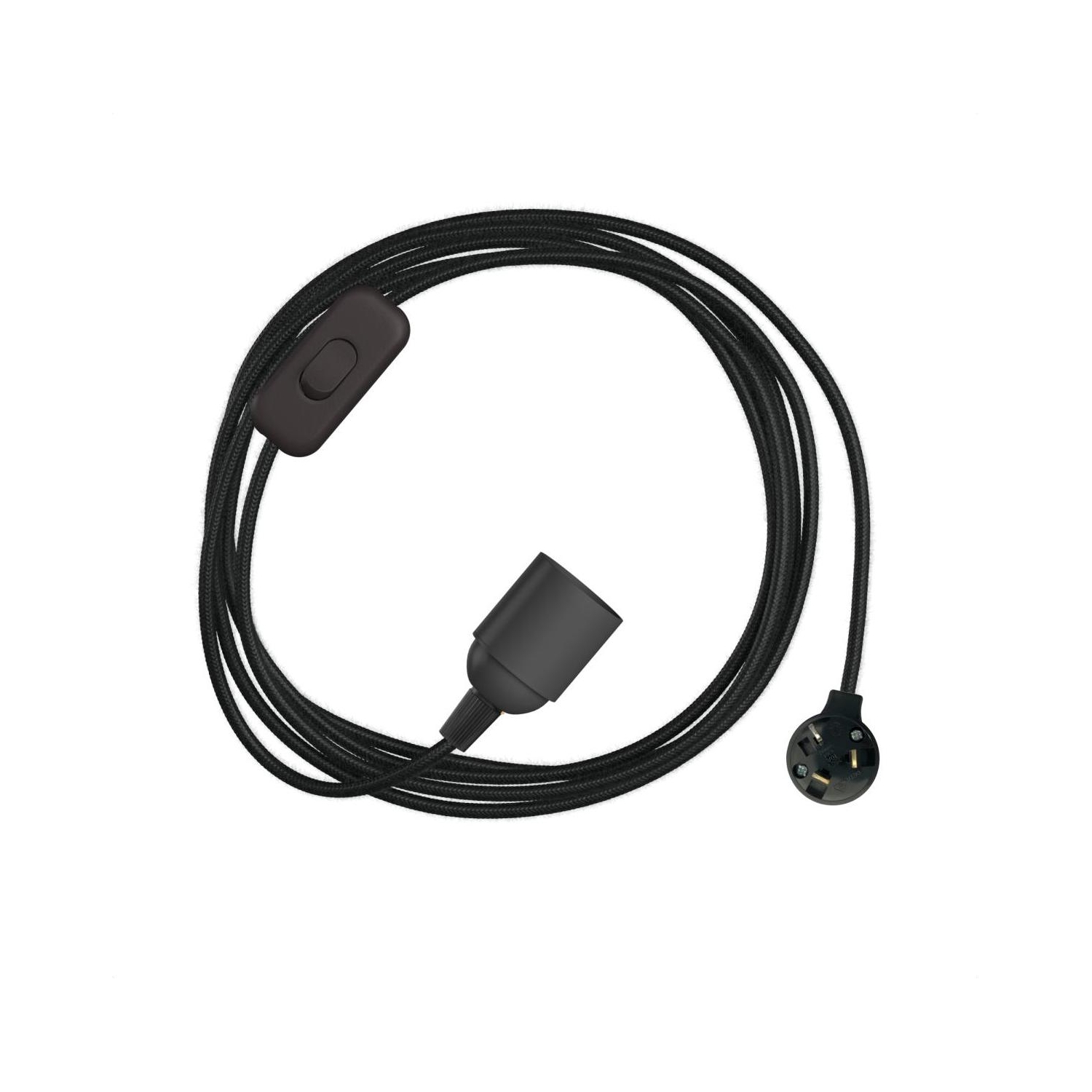 Plug-In Light Simple with Switch: Black