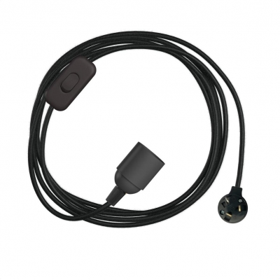 Plug-In Light Simple with Switch: Black