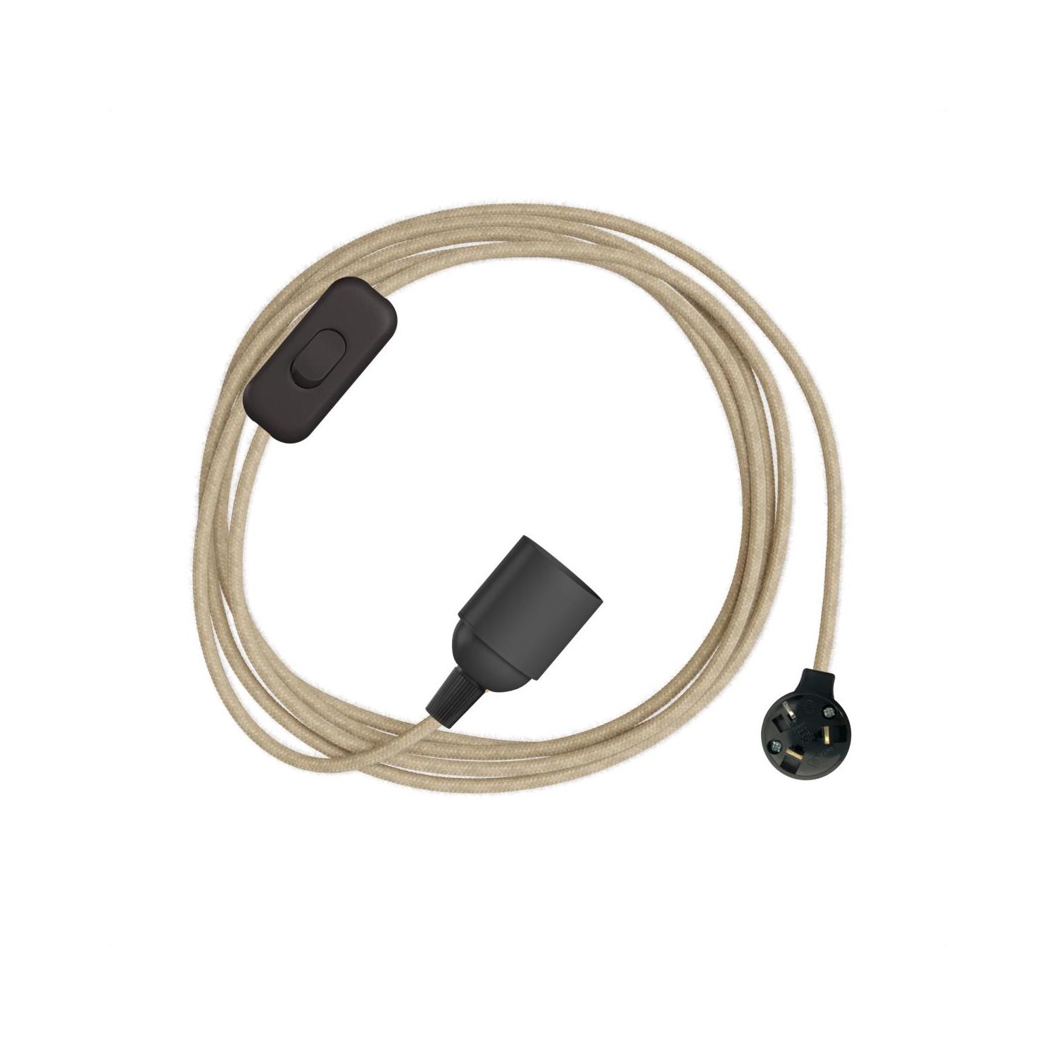 Plug-In Light Simple with Switch: Black