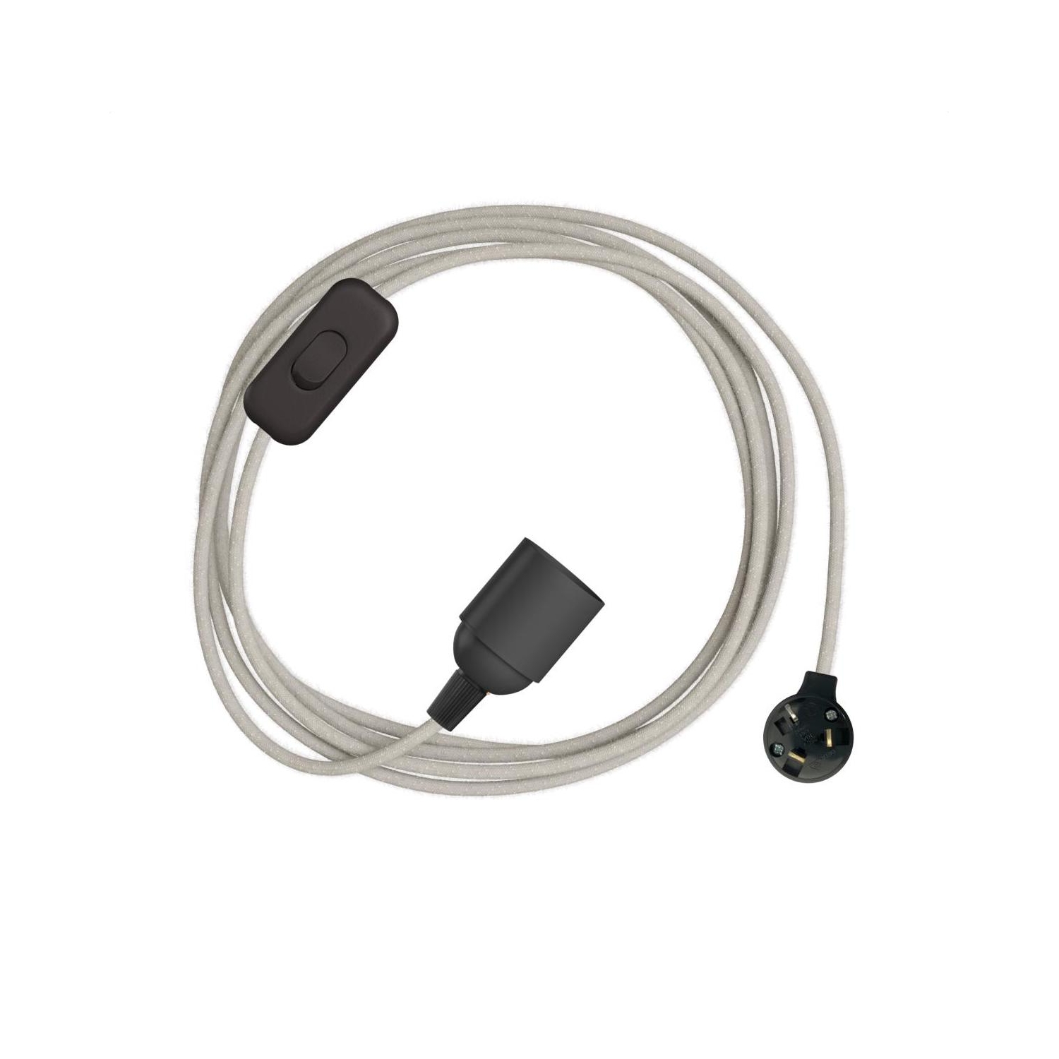 Plug-In Light Simple with Switch: Black