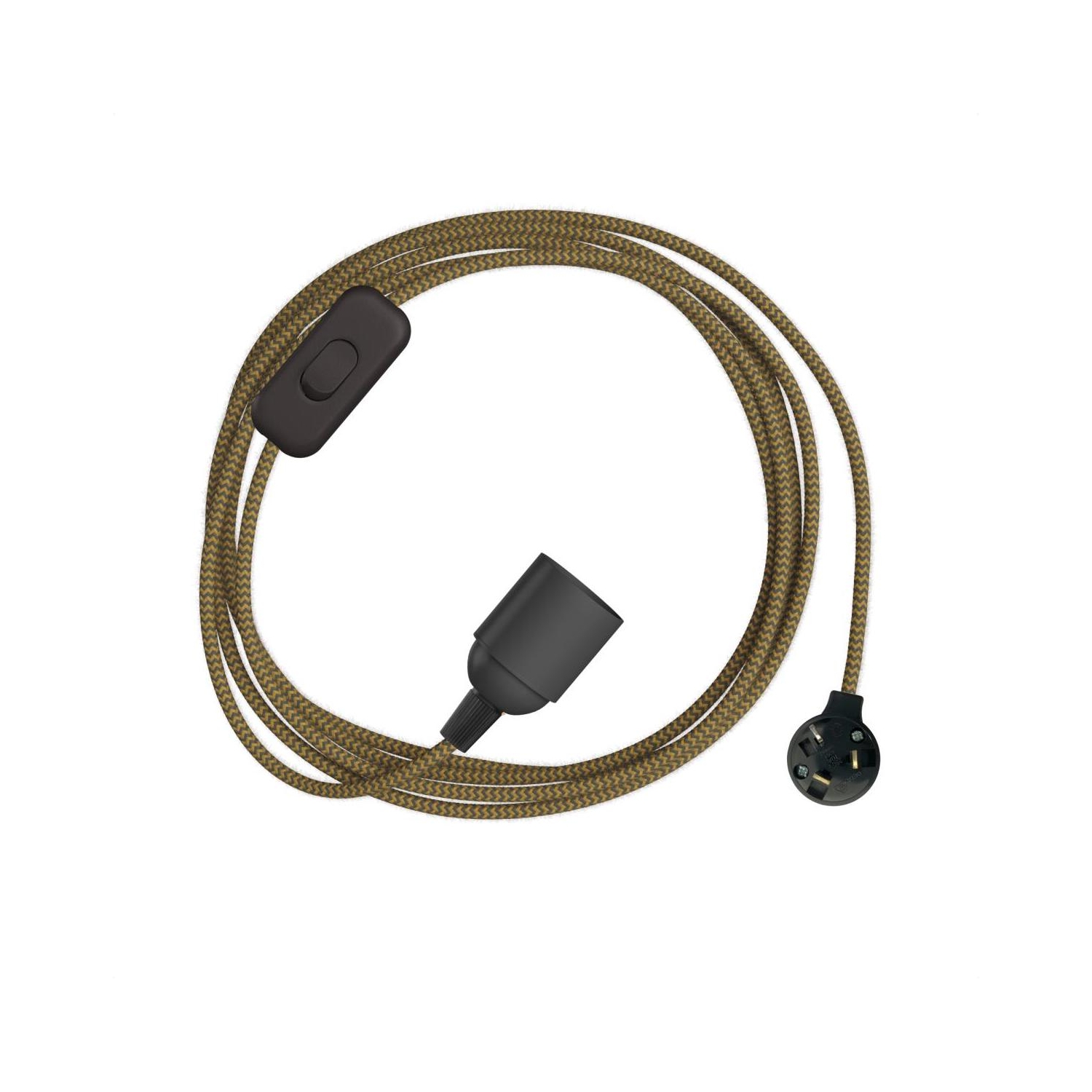 Plug-In Light Simple with Switch: Black