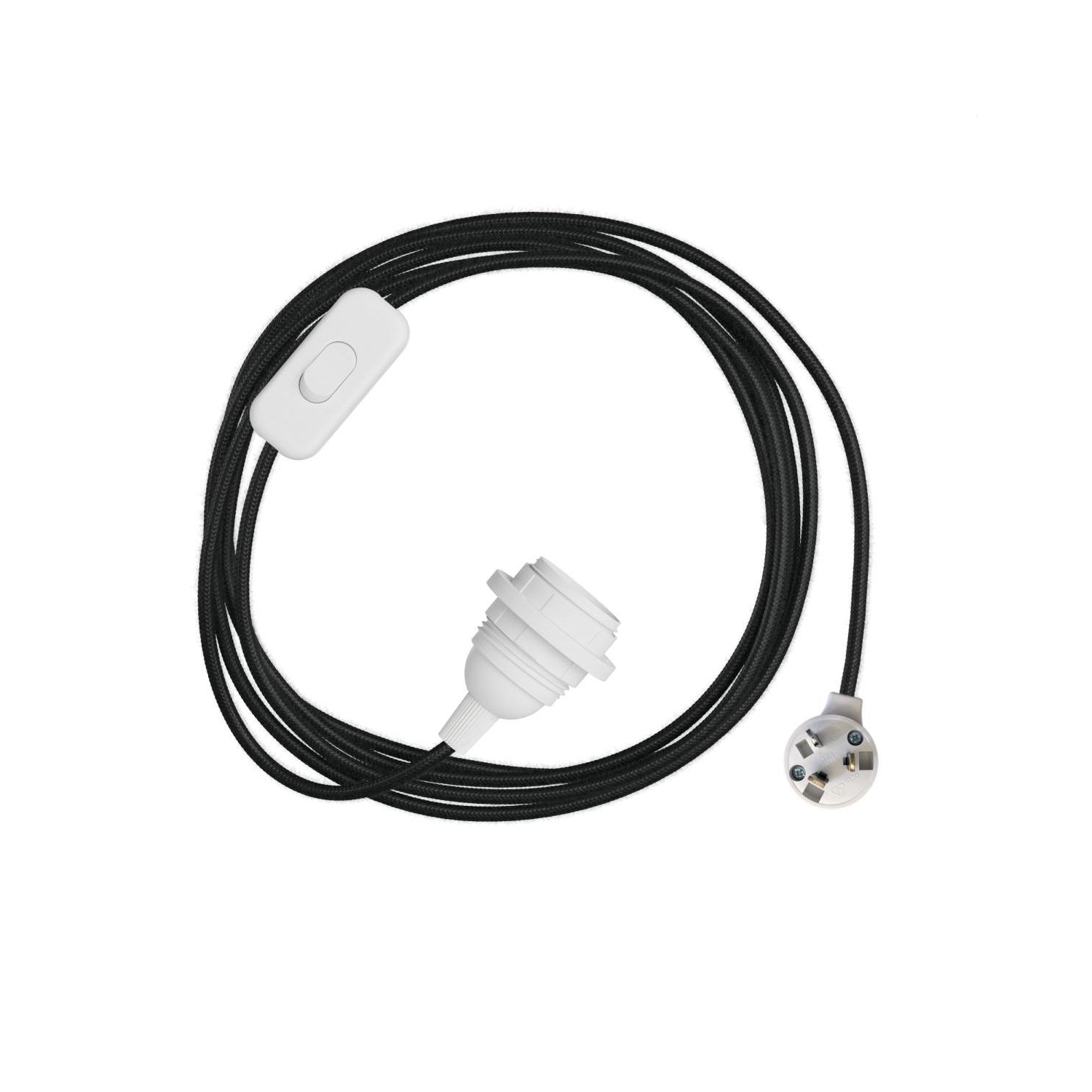 Plug-In Light for Shade with Switch: White