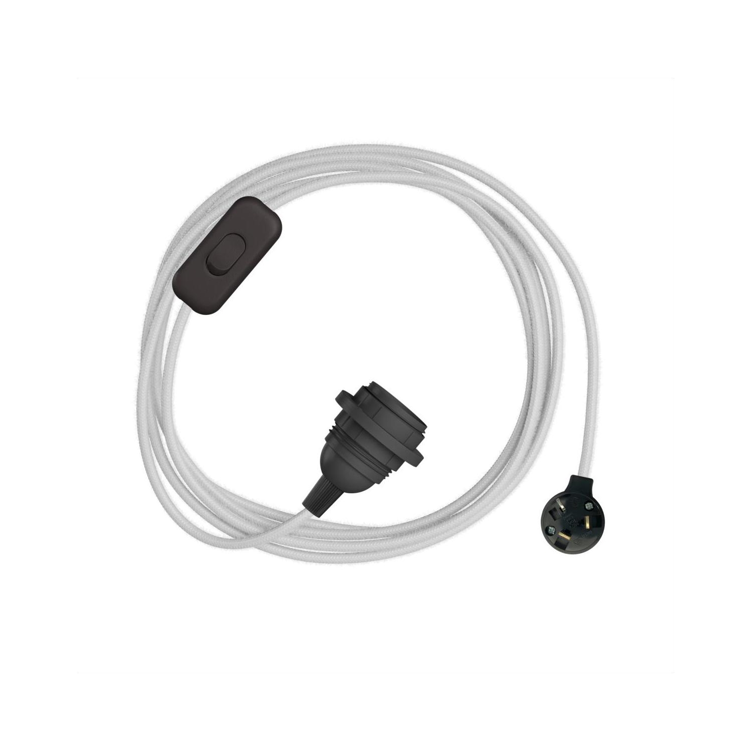 Plug-In Light for Shade with Switch: Black