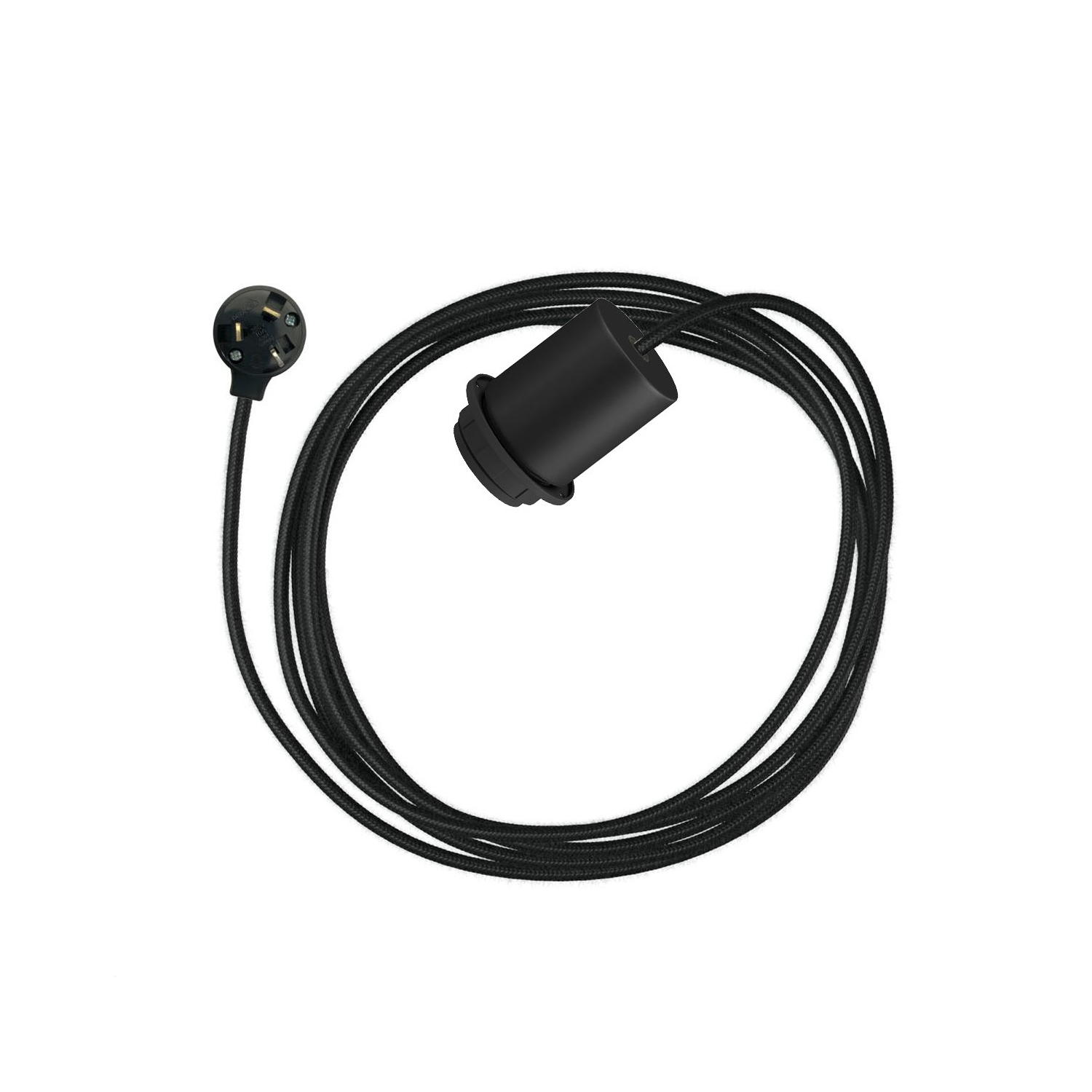 Plug-In Light for Shade: Minimal Black