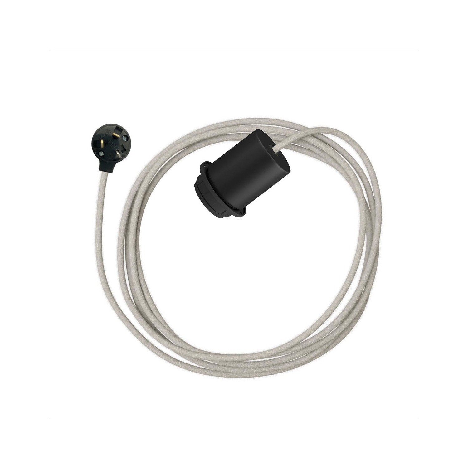 Plug-In Light for Shade: Minimal Black