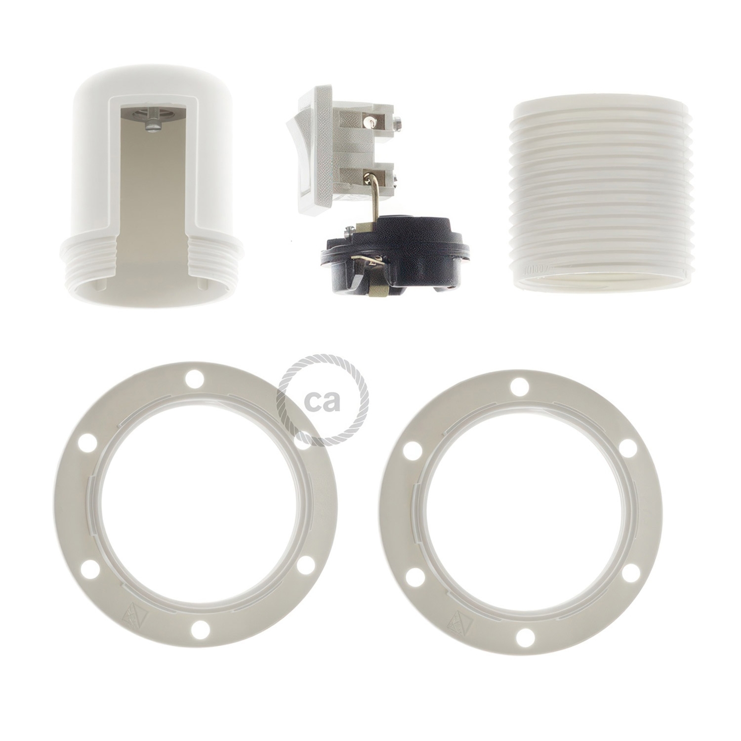 Switched Plug-In Light for Shade: White