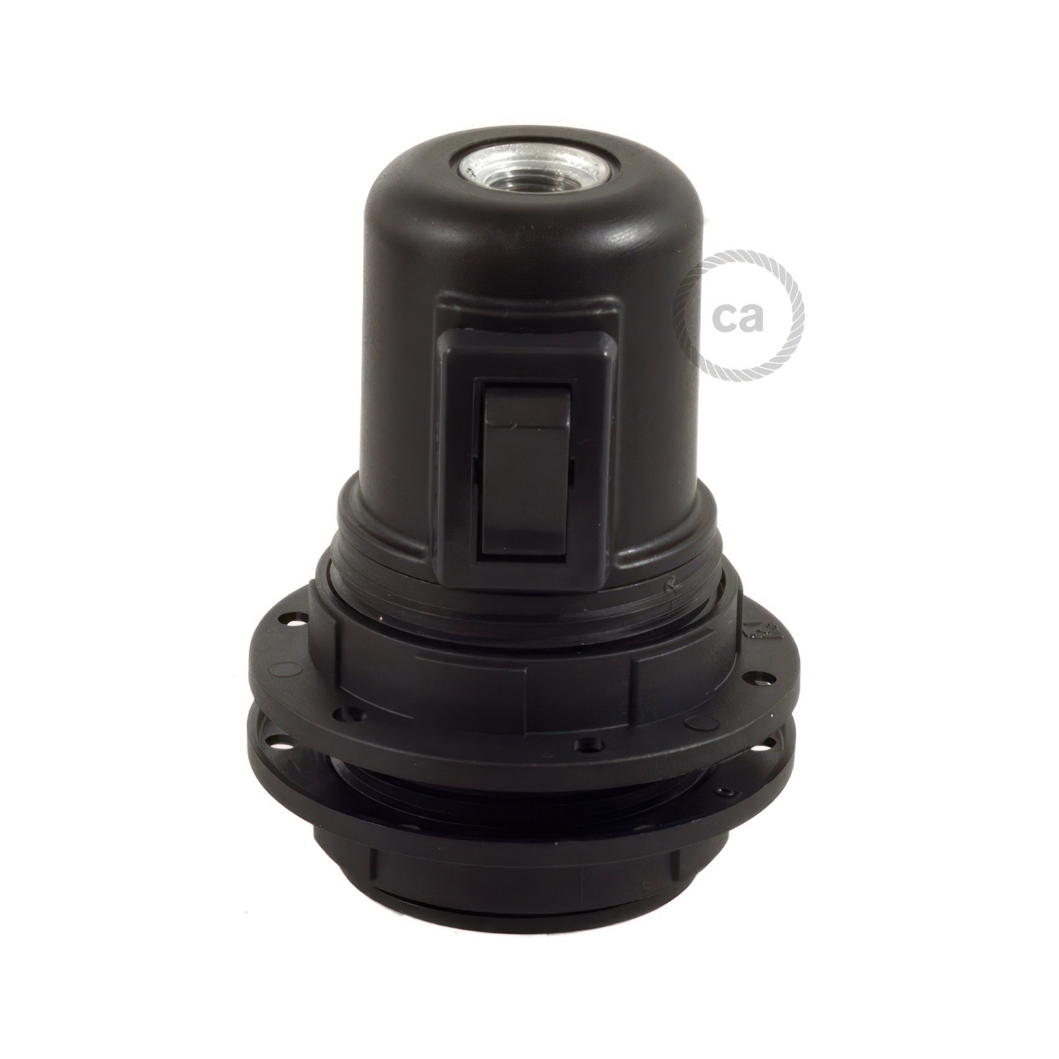 Switched Plug-In Light for Shade: Black