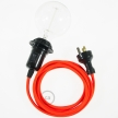 Switched Plug-In Light for Shade: Black
