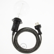 Switched Plug-In Light for Shade: Black