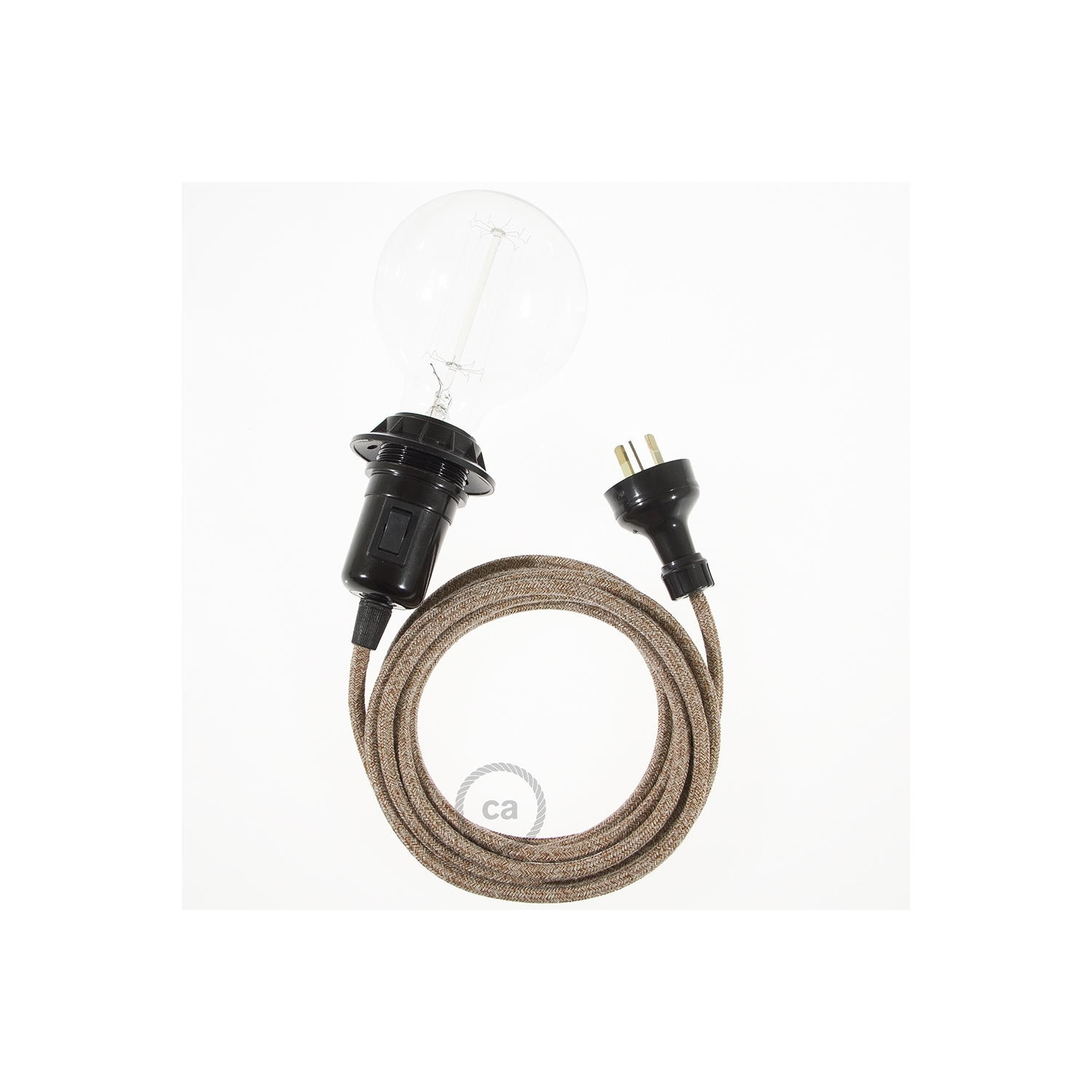 Switched Plug-In Light for Shade: Black