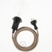 Switched Plug-In Light for Shade: Black